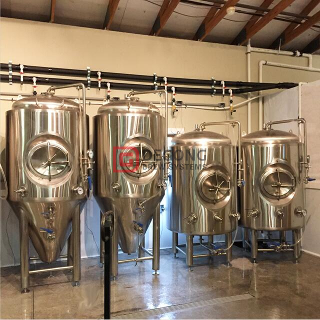 ölbryggningsutrustning rostfritt stål 1000L 2000L jäsningstankbryggeri Custom Designed unitanks