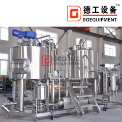 2000L kommersiellt Kompakt industriellt bryggeri för medelstora restauranger ölbryggningsutrustning för öl till salu