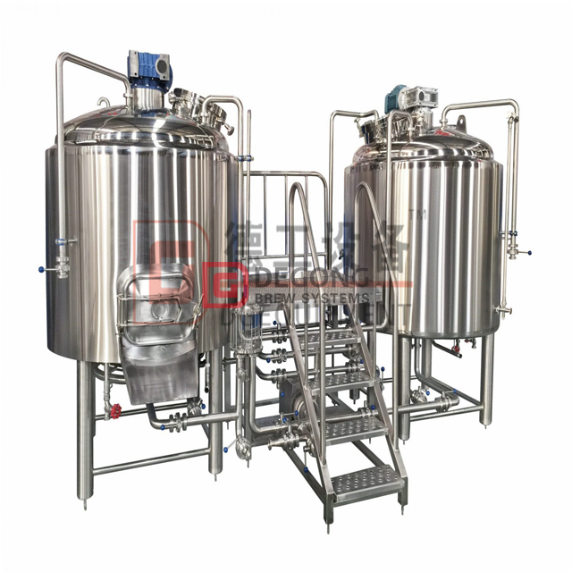 Bryggerianläggning 10HL kommersiellt rostfritt stål hantverk Öl nyckelfärdigt bryggsystem Utrustning i Slovenien