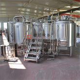 1000L industriellt kommersiellt stål ölbryggeri / bryggningsutrustning för hotell
