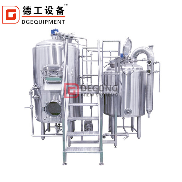 1500L Brewery Begagnade maskiner för industriell ölbryggningsutrustning i Chile