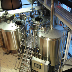 15HL industriellt använt anpassat rostfritt stål 304 bryggeri produktionslinje