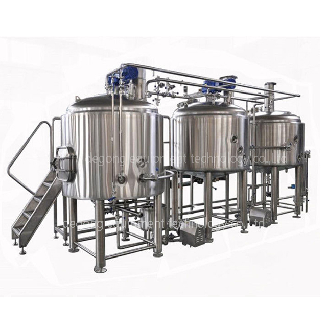 7BBL rostfritt stål anpassade matbearbetningsutrustning för ölbryggning med ångvärme till salu