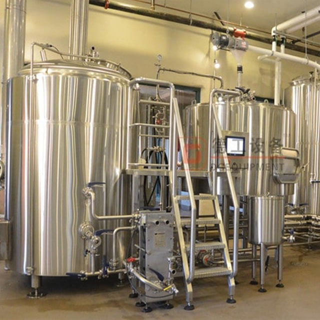 1000L automatisk bryggeriutrustning kommersiell ölbryggningsmaskiner ss304 sanitära