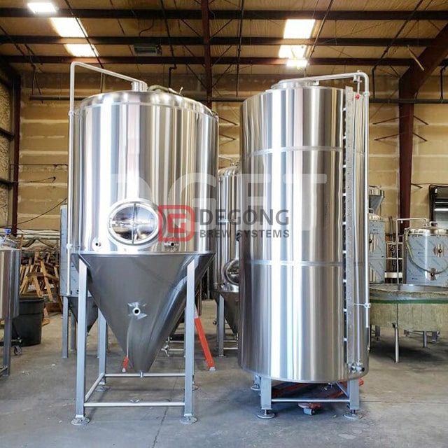1000L vertikalt rostfritt stål isolerat övre / sida manhål kyljacka öl jäsning tank bryggerisystem