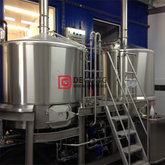 500L kommersiell nyckelfärdig 3-fartyg Craft Beer Brewing Equipment till salu