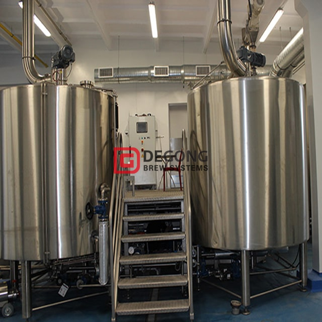 500L kommersiell nyckelfärdig 3-fartyg Craft Beer Brewing Equipment till salu