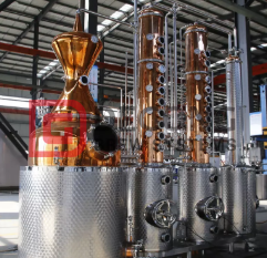 500L hem- eller industriell hantverksdestillationsutrustning för Gin Rum Whisky Brandy Vodkas