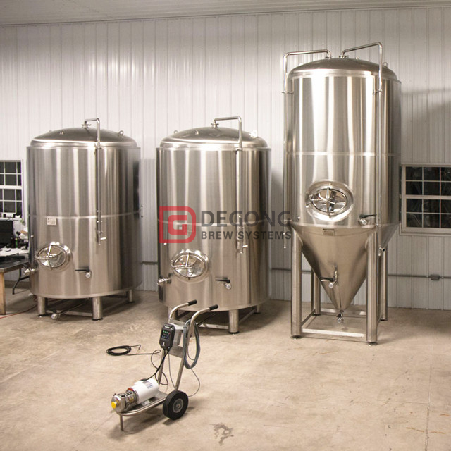 1000L rostfritt stål kommersiellt bryggeriutrustning bryggeri för bryggpub / restaurang