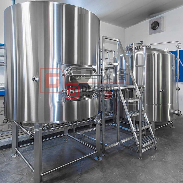 1000L dubbelisolerad ångvärme Turnkey Gravity Beer Brewing Equipment Komplett bryggeri