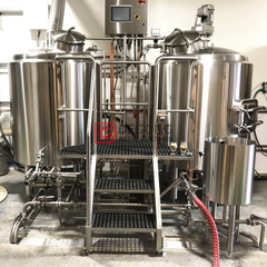 1000L Industrial Automated 2-fartyg Craft Beer Brewing Equipment till salu