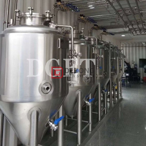 Dubbelmantlad 300L Fermentationsfartyg Manuell Unitank för Craft Beer Global Popularity